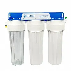 Sistem de filtrare apa Aquafilter FILTRO MF3 CLASIC, 3 stadii microfiltrare, grad 5 microni, montare sub chiuveta, baterie inclusa