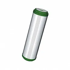 Set 3 cartuse filtrare Aquafilter FL-SET3-DED, dedurizare cu eliminare fier, carbune activat granular cu KDF, 5 microni, dimensiune 2.5x10 inch, 3 stadii de filtrare pentru apa rece