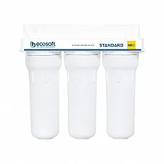 Sistem de microfiltrare Ecosoft FMV3ECO, 3 stadii cu dedurizare, filtrare 5 microni, montaj sub chiuveta fara bazin