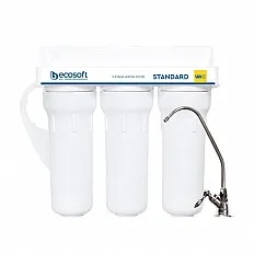 Sistem de microfiltrare Ecosoft FMV3ECO, 3 stadii cu dedurizare, filtrare 5 microni, montaj sub chiuveta fara bazin