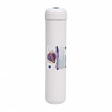 Cartus filtrant inline Aquafilter AF-AQ-CTOS, carbune activ bloc cu ioni de argint, filete 1/4″, carcasa alba 12″x2.5″