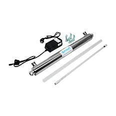 Sterilizator UV pentru apa Ecosoft E360, lampa 21W, debit 1.36 m3/ora, carcasa inox, conexiune 1 inch