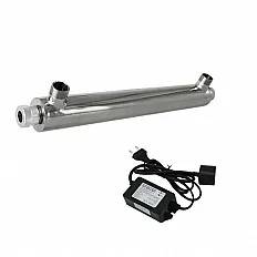Sterilizator UV apa Ecosoft E480, lampa 29W, debit 1.81 m3/ora, carcasa inox, conexiune 1 inch, eficienta pana la 99.9%