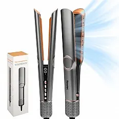 Aparat de indreptat parul cu aer cald 2 in 1 Rovotec HS-906, 1300W, Uscare si Indreptare Simultana, Ioni Negativi, Temperatura reglabila, Uscator, Indreptare par umed, Indreptare par uscat (HS-906)