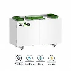 Wanas 430 V Prestige Centrala Ventilatie cu Recuperare de Caldura 4 in 1 (COMBO430PRESTIGE)