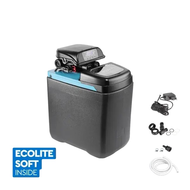 Stație compactă de dedurizare Ecosoft Core 110, valvă Clack DV, 11 litri rășină, debit 1,2 m³/h