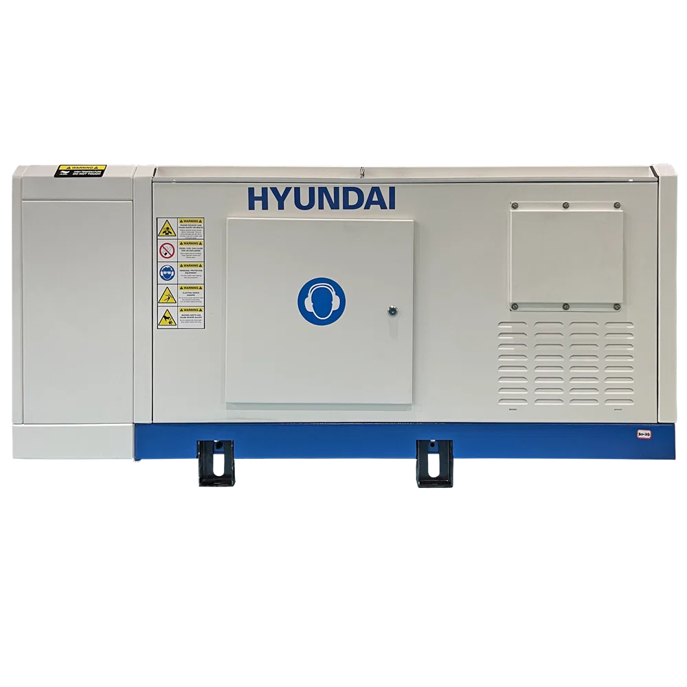 Generator de curent trifazat cu motor diesel Hyundai DHY30L, insonorizat, 26 kW
