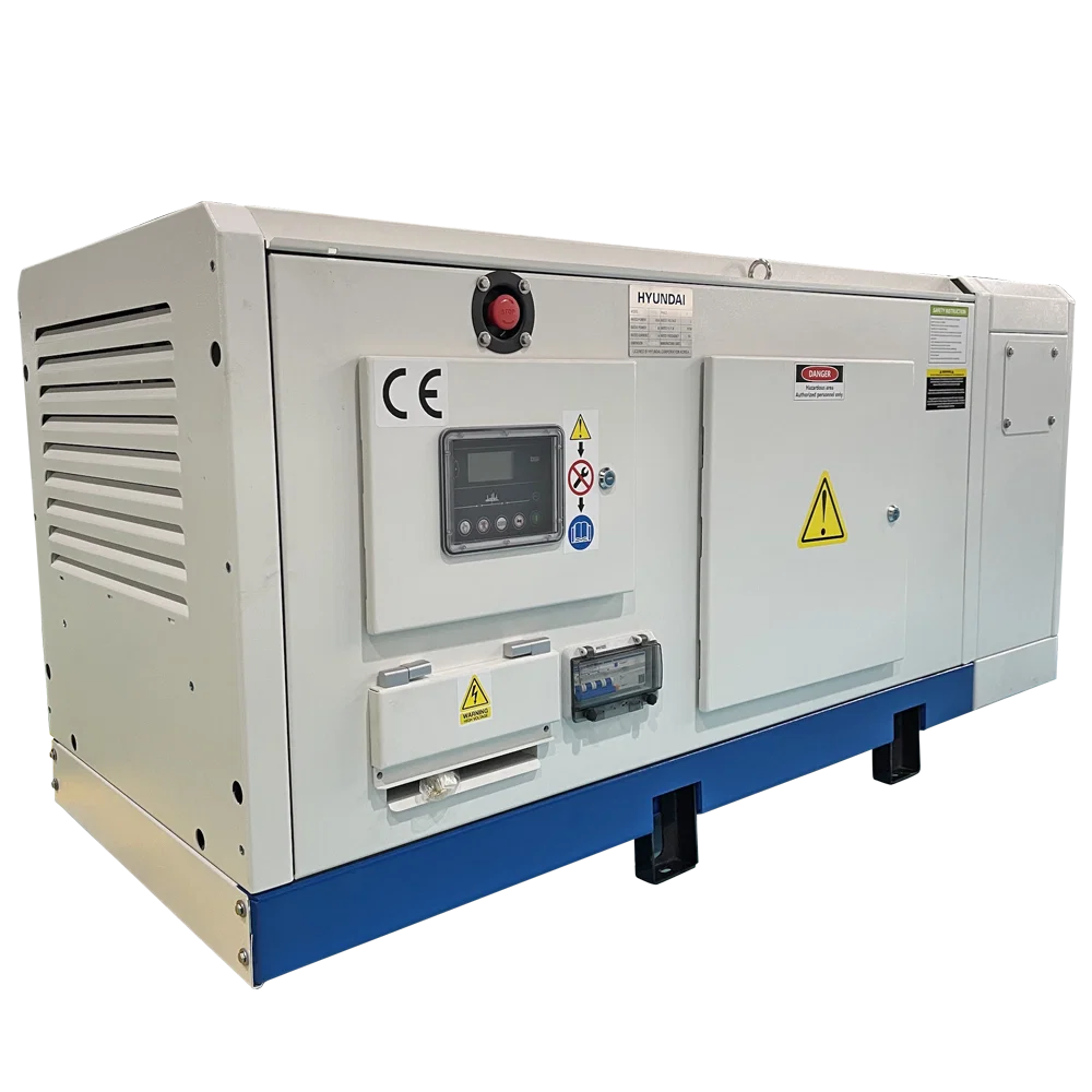 Generator de curent trifazat cu motor diesel Hyundai DHY30L, insonorizat, 26 kW