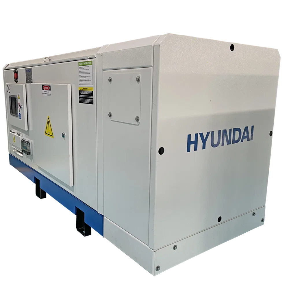 Generator de curent trifazat cu motor diesel Hyundai DHY30L, insonorizat, 26 kW