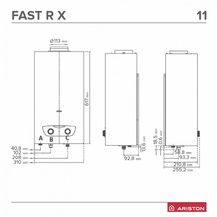 Instant Ariston FAST R X ONM 11 GPL (3632524)