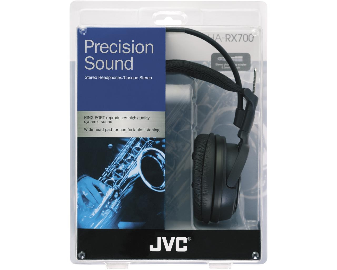 Casti JVC Over-Ear HA-RX500-E, negru-argintiu