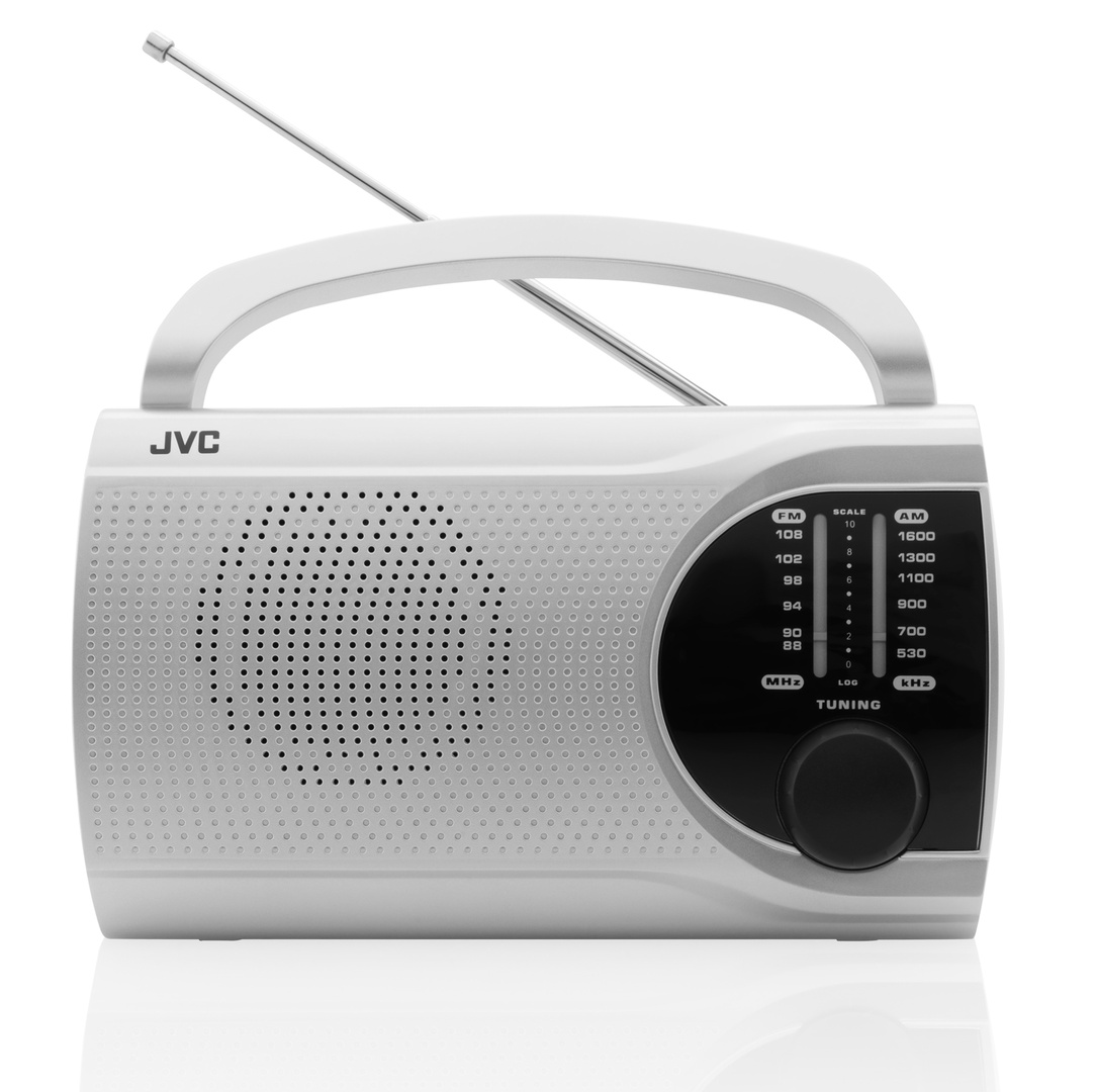 Radio JVC RA-E321B, tuner analogic FM/AM, mufa jack 3.5 mm pentru casti, negru