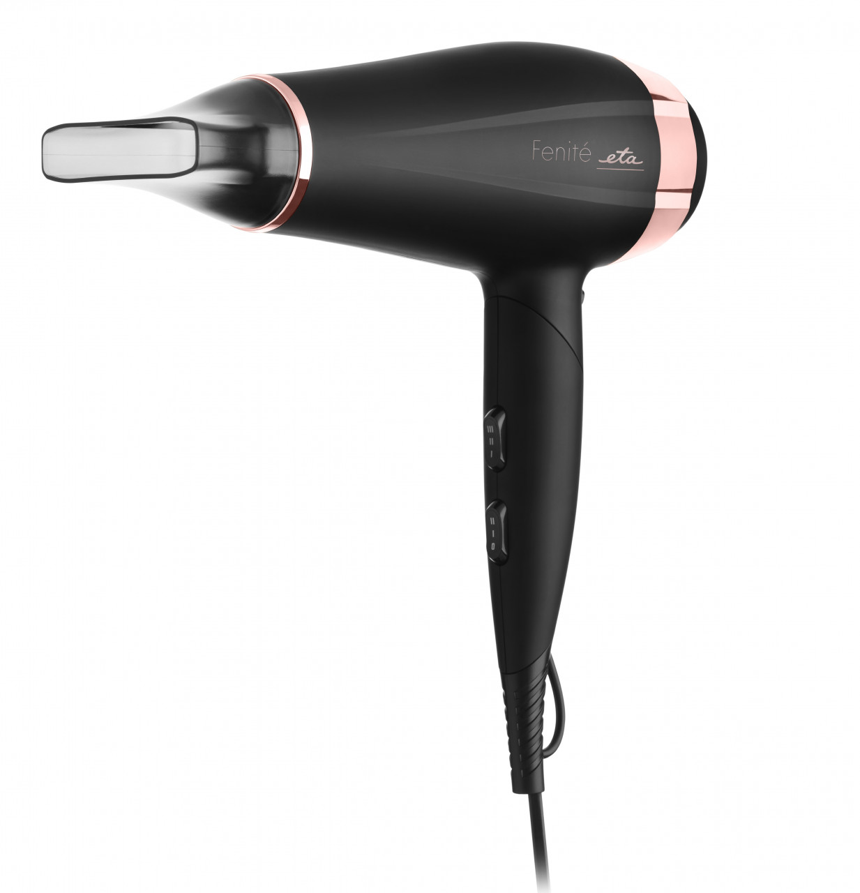 Uscator de par ETA Fenite 7320 90020 cu ionizare, 2200 W, 2 viteze, 3 trepte de temperatura, negru
