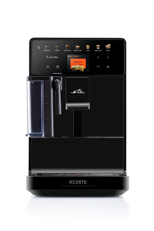 Espressor automat de cafea ETA Acorto 9180 90000, 1400W, 19 bar, sistem de spumare, negru