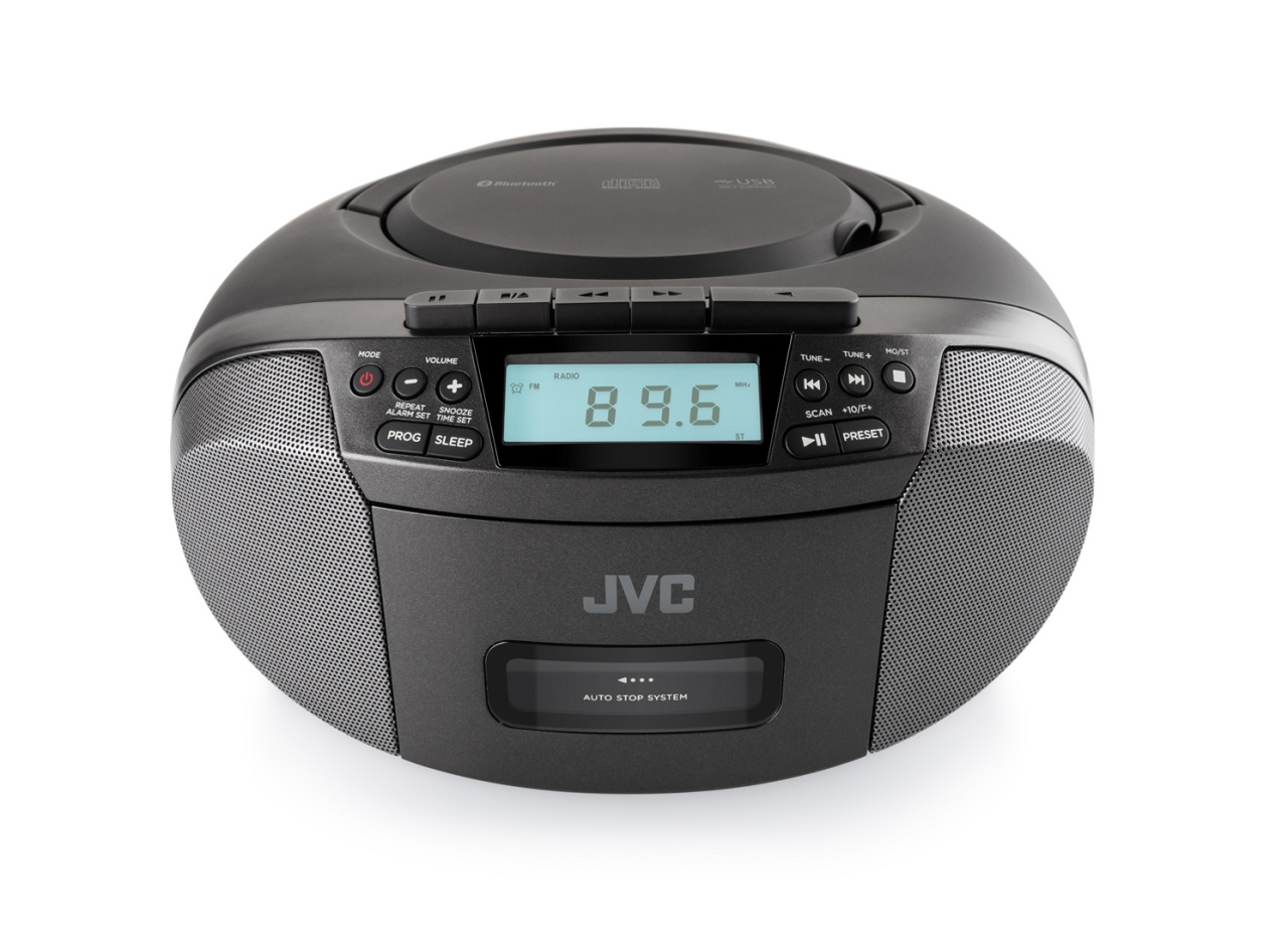 Internet radio JVC RA-E814B, 5W RMS, tuner DAB+/FM, Bluetooth, ecran color 2,4 inch, negru
