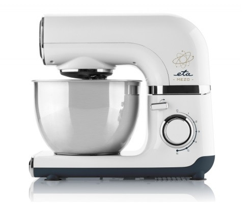 Robot de bucatarie ETA Mezo 003490010, 600 W, 4 litri, reglare continua a vitezei, sistem de amestecare planetar, alb