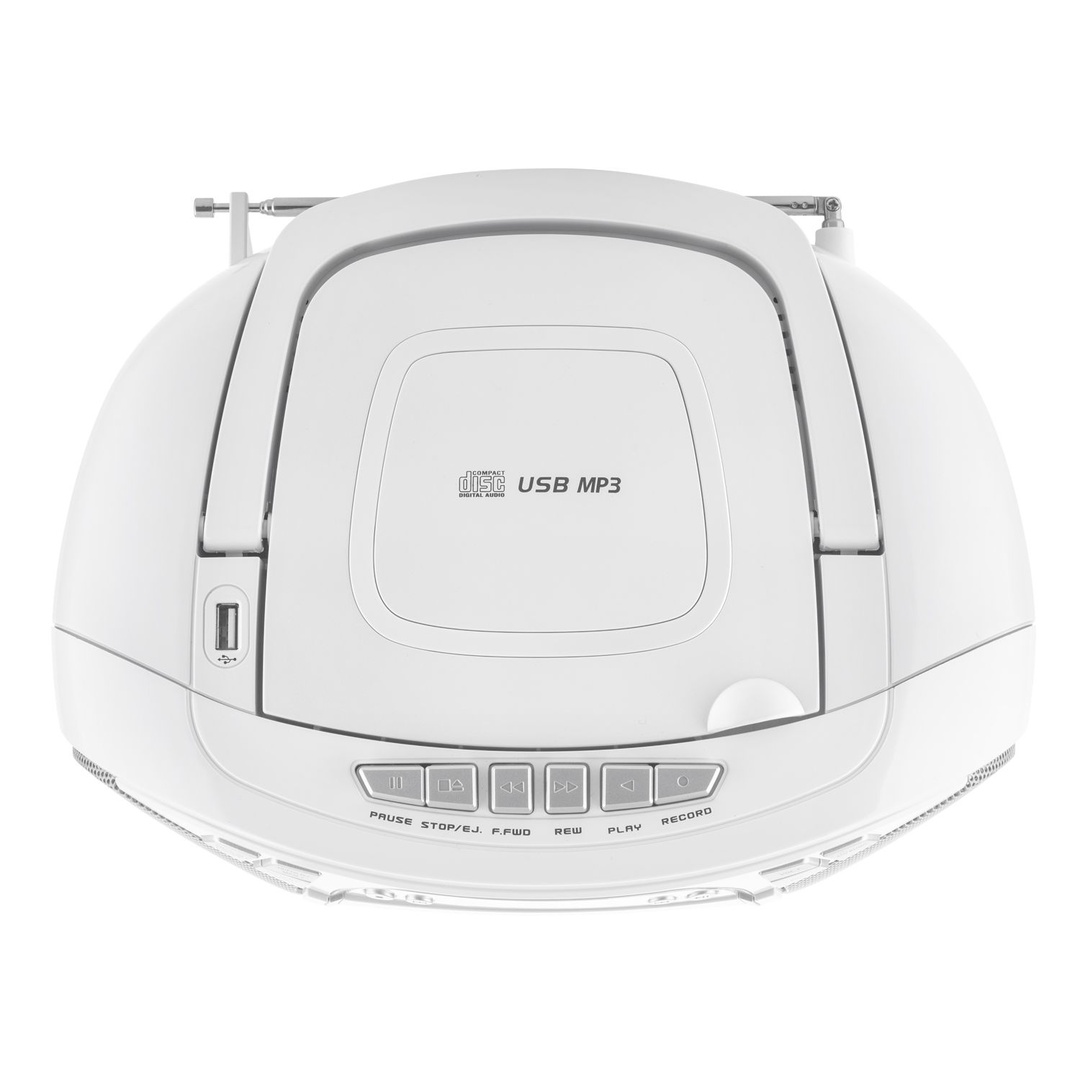 Radio cu casetofon si player CD JVC RC-E451B, 2 x 1.6 W RMS, FM, Bluetooth, USB, MP3, AUX IN, negru