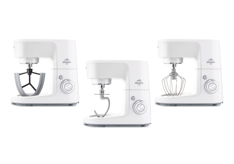 Robot de bucatarie ETA Gratussino III Smart 3023 90000, 1200 W, 4.5 litri, roti dintate metalice, gri/alb