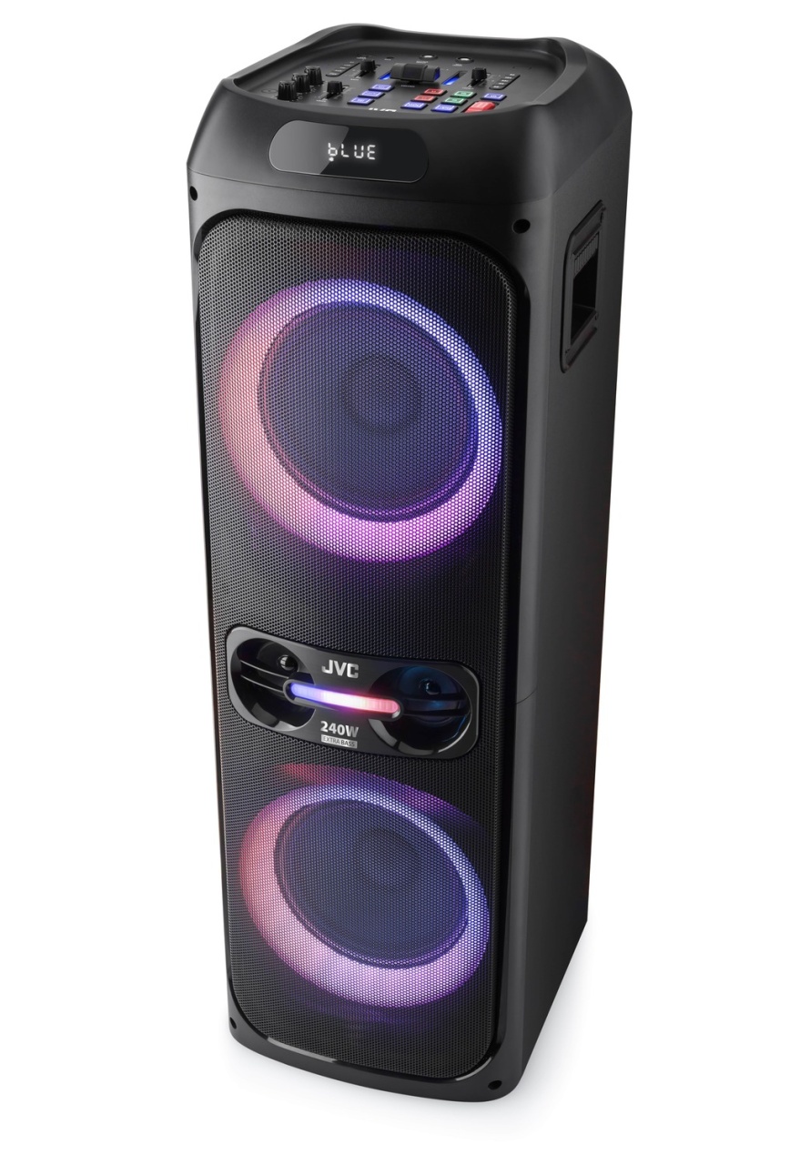 Sistem audio JVC XS-EP624B, 240W (RMS), Bluetooth, USB, Radio FM, Microfon, AUX IN, Intrare chitara, Negru