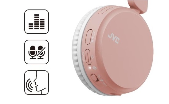 Casti audio On-Ear JVC HA-S36W-W-U, Bluetooth, Autonomie 35h, microfon, Alb