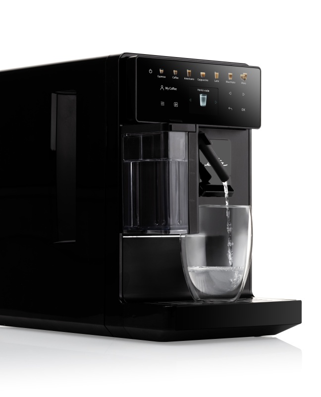 Espressor automat de cafea ETA Acorto 9180 90000, 1400W, 19 bar, sistem de spumare, negru