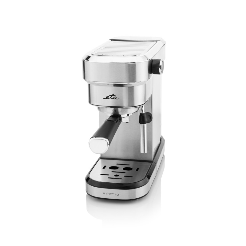 Espressor manual ETA Stretto 2180, 1350 W,0.75 L, dispozitiv spumare, 15 bar, otel inoxidabil