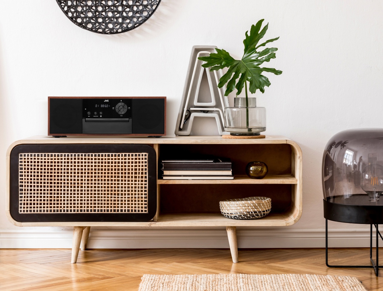 Radio internet JVC RA-E981B, 10W RMS, tuner DAB+/FM, Bluetooth, LCD 2.8”, WiFi, Spotifiy Connect, telecomanda, USB, AUX, negru