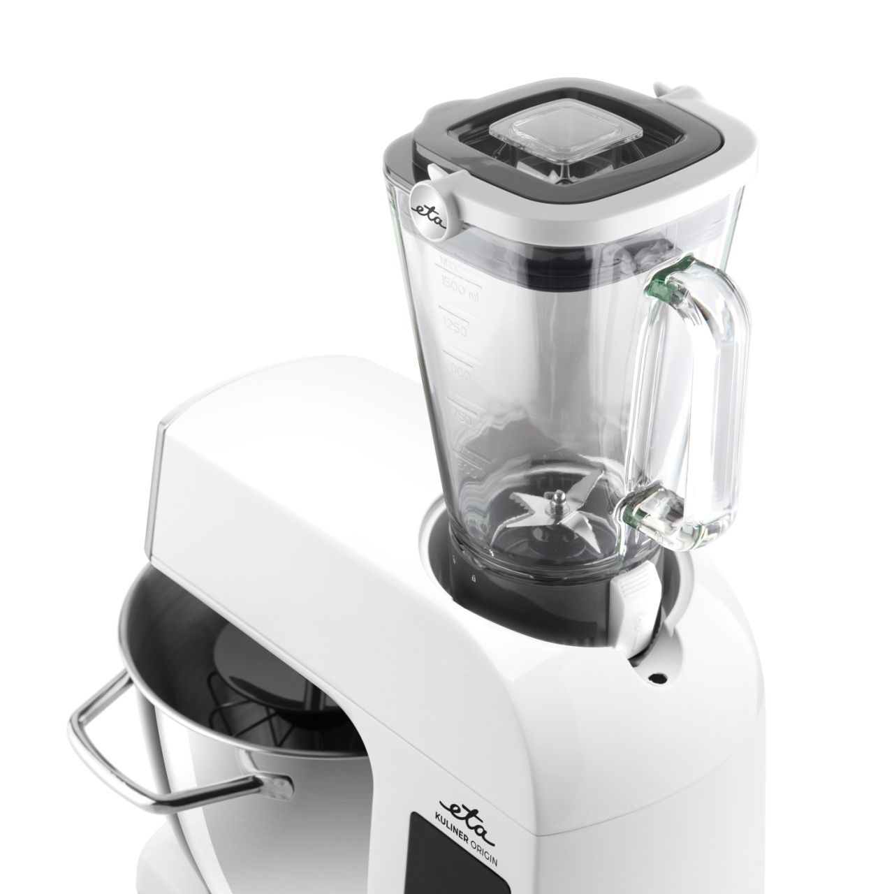 Robot de bucatarie ETA Gratus Kuliner II Origin 2038 90000, 1700 W, bol 6.7 litri + bol 3.5 litri, design integral din metal, LED, control tactil