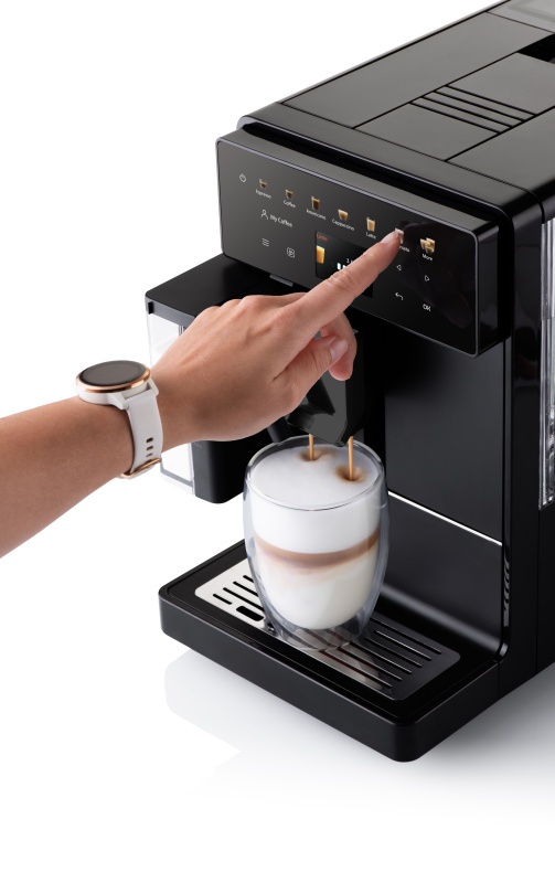 Espressor automat de cafea ETA Acorto 9180 90000, 1400W, 19 bar, sistem de spumare, negru