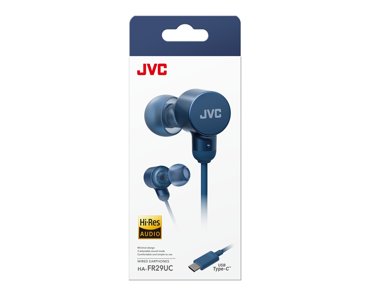 Casti JVC HA-FR17UC-W-U, Cu Fir, In-Ear, Microfon, USB-C, alb