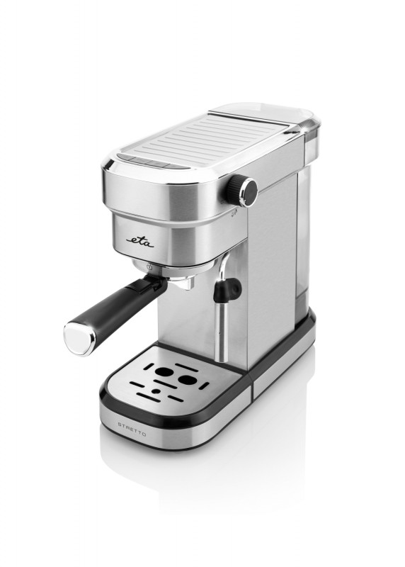 Espressor manual ETA Stretto 2180, 1350 W,0.75 L, dispozitiv spumare, 15 bar, otel inoxidabil