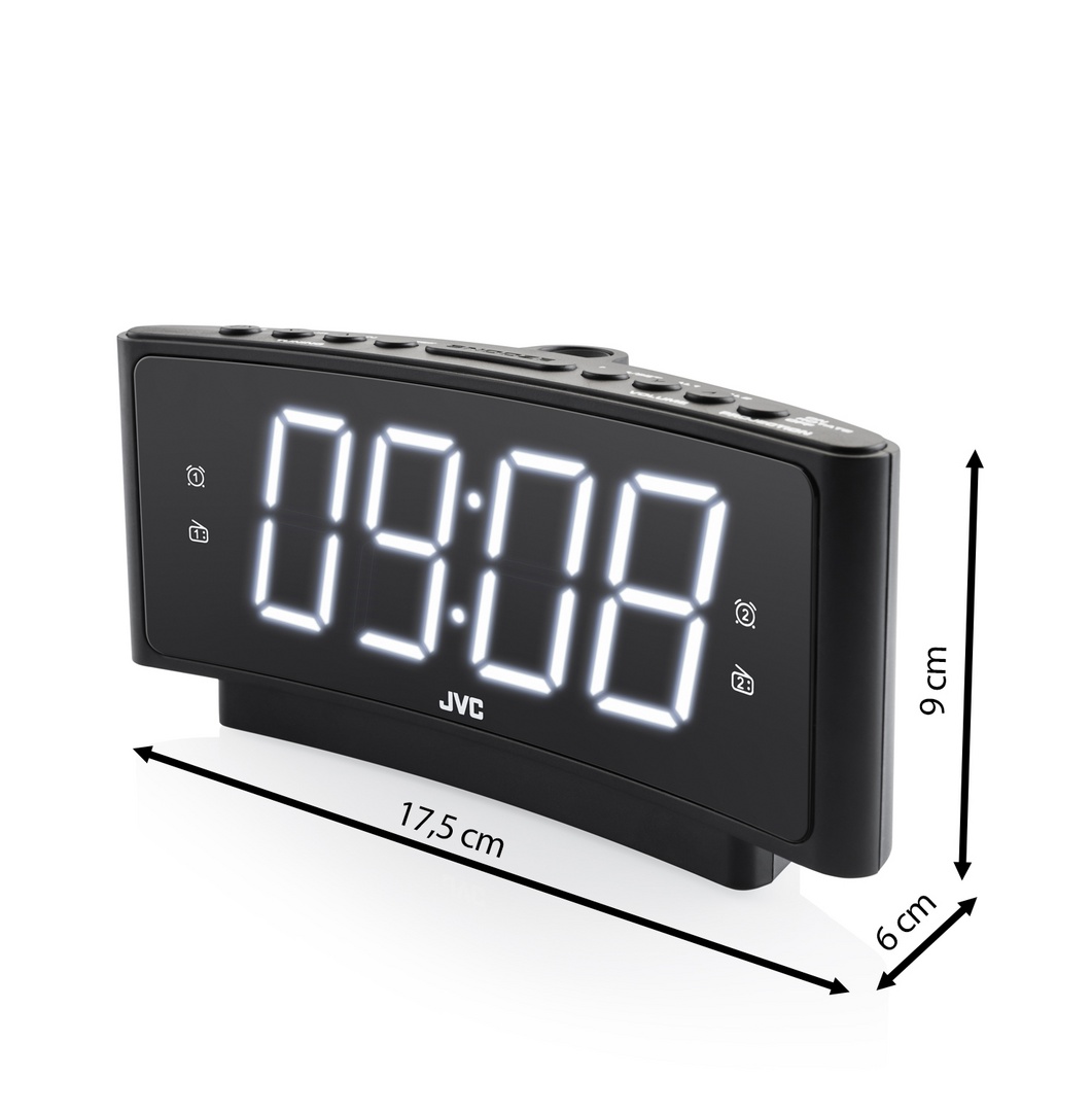 Radio JVC RA-E321S, tuner analogic FM/AM, mufa jack pentru casti, argintiu