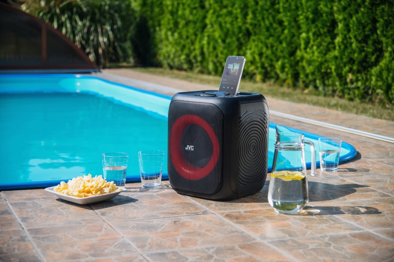 Boxa portabila JVC XS-EP424B, 140W, Bluetooth, USB, Radio FM, Microfon, AUX IN, Negru
