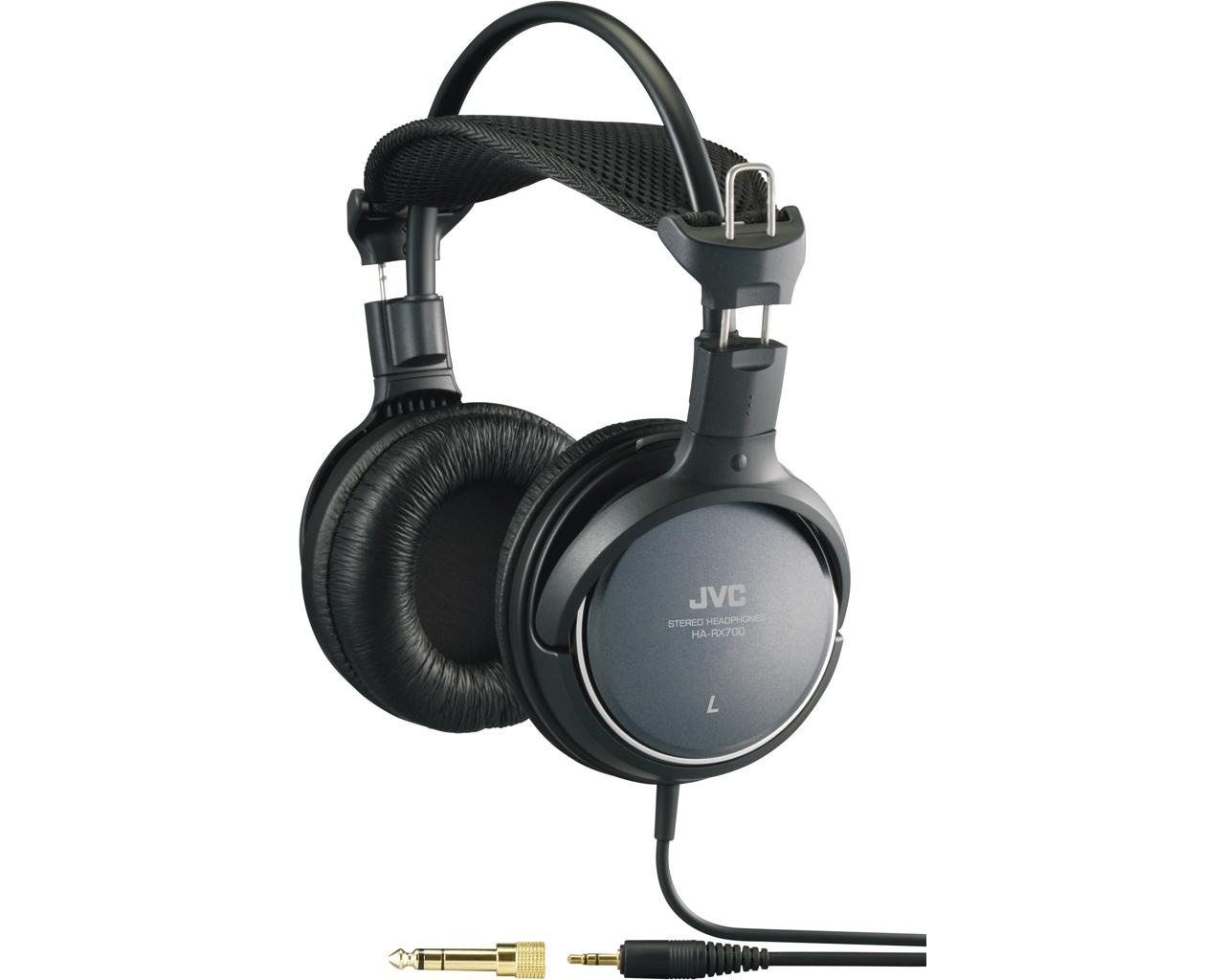 Casti JVC Over-Ear HA-RX500-E, negru-argintiu