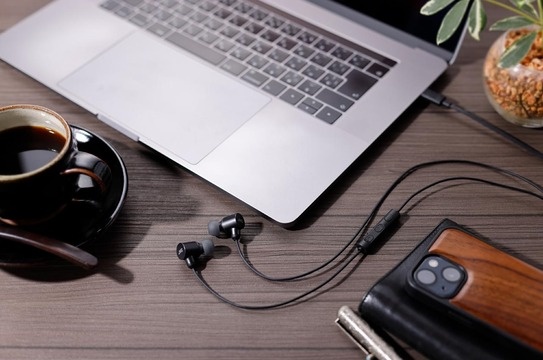 Casti JVC HA-FR29UC-A-U, Cu fir, In-Ear, Microfon, USB-C, Functie Mod Sunet, Husa, albastru