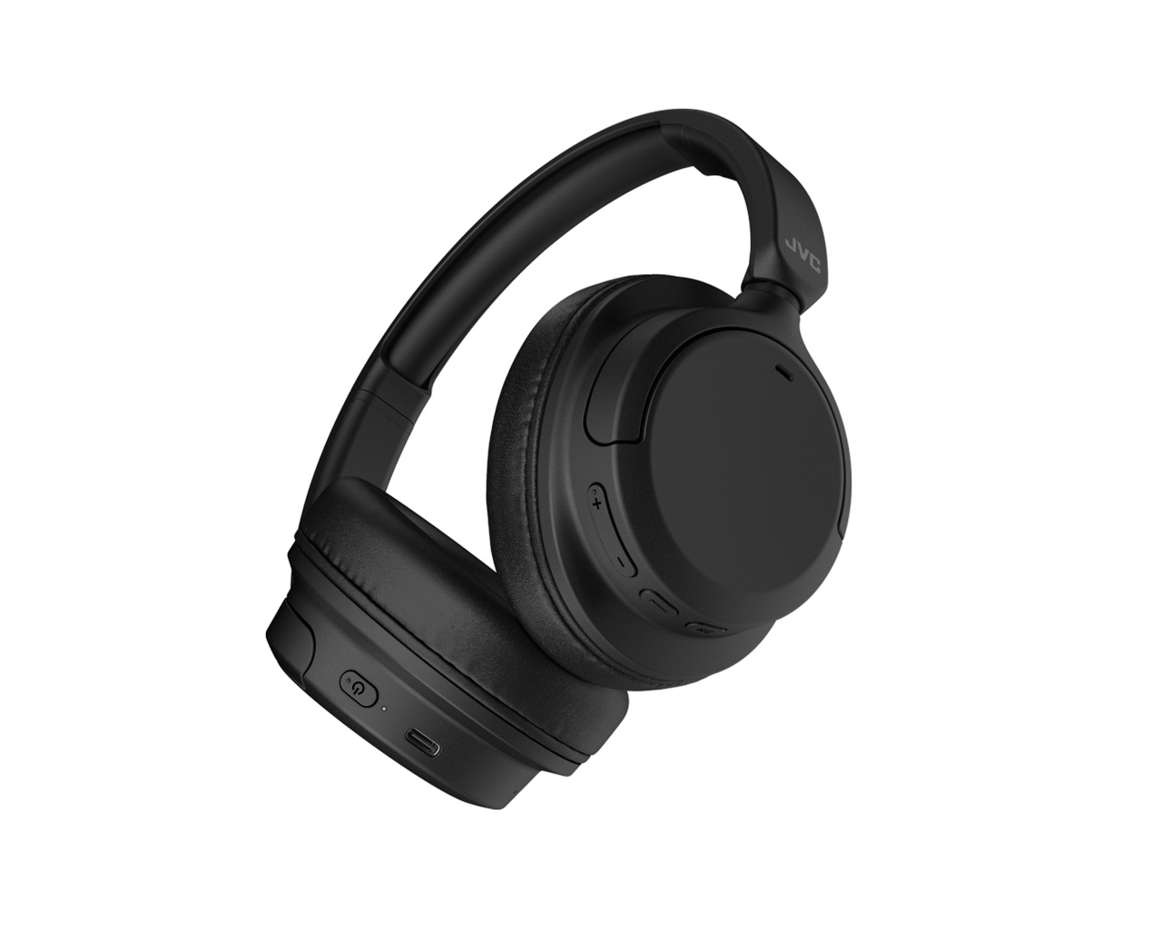Casti Premium On Ear JVC HA-S95N-B-U, Wireless, Bluetooth, Hybrid Noise cancelling, Autonomie pana la 35 ore, Microfon, Negru