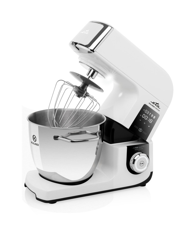 Robot de bucatarie ETA Gratus Kuliner II Origin 2038 90000, 1700 W, bol 6.7 litri + bol 3.5 litri, design integral din metal, LED, control tactil
