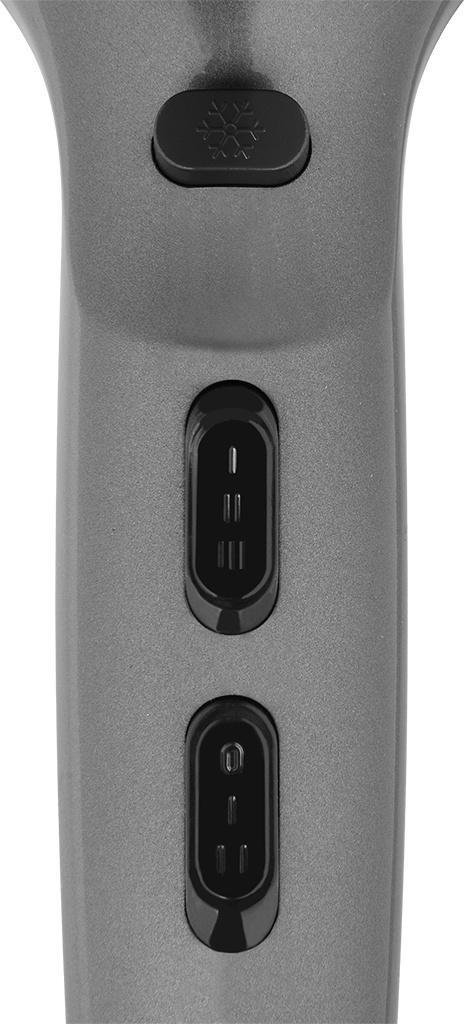 Uscator de par cu ionizare ECG Modifica Grigio Grande, 2200 W, 2 viteze, 3 niveluri de temperatura, gri