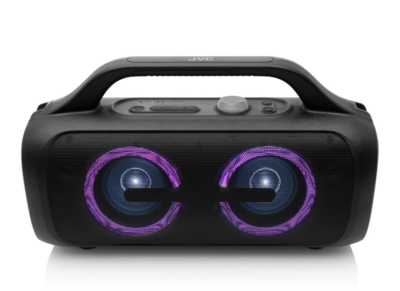 Boxa Portabila JVC XS-E643B, 60W, Bluetooth 5.3, baterie Litiu-ion 3,7V/10800mAh, TWS, IPX5, efecte luminoase, negru