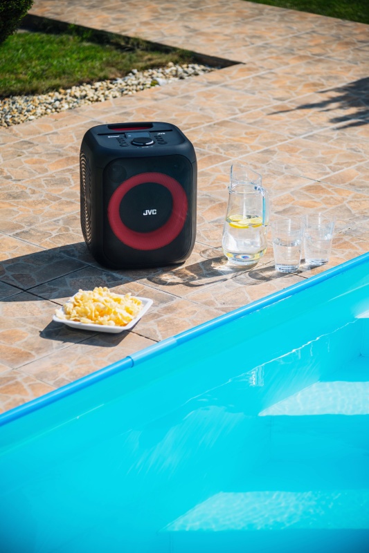 Boxa portabila JVC XS-EP424B, 140W, Bluetooth, USB, Radio FM, Microfon, AUX IN, Negru