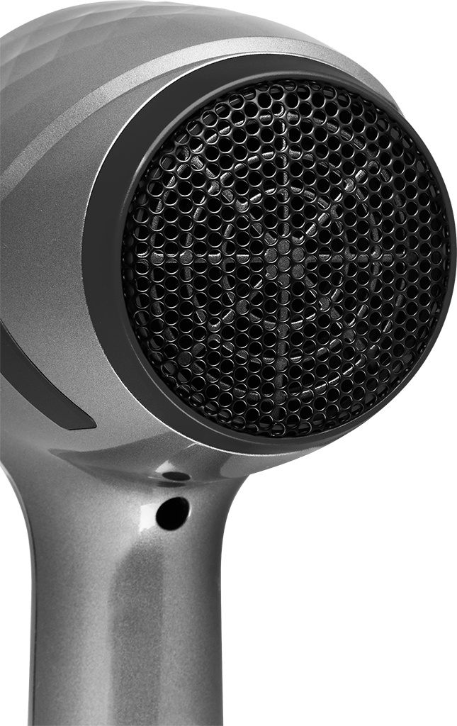 Uscator de par cu ionizare ECG Modifica Grigio Grande, 2200 W, 2 viteze, 3 niveluri de temperatura, gri