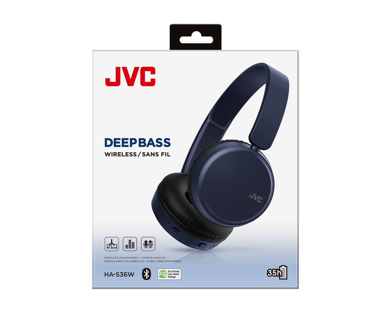 Casti True Wireless JVC HA-A3T-W-U, In Ear, Bluetooth, Microfon, Autonomie 22 ore, Alb