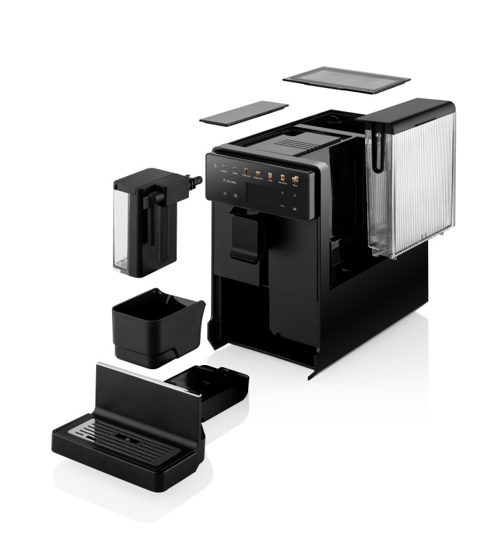 Espressor automat de cafea ETA Acorto 9180 90000, 1400W, 19 bar, sistem de spumare, negru