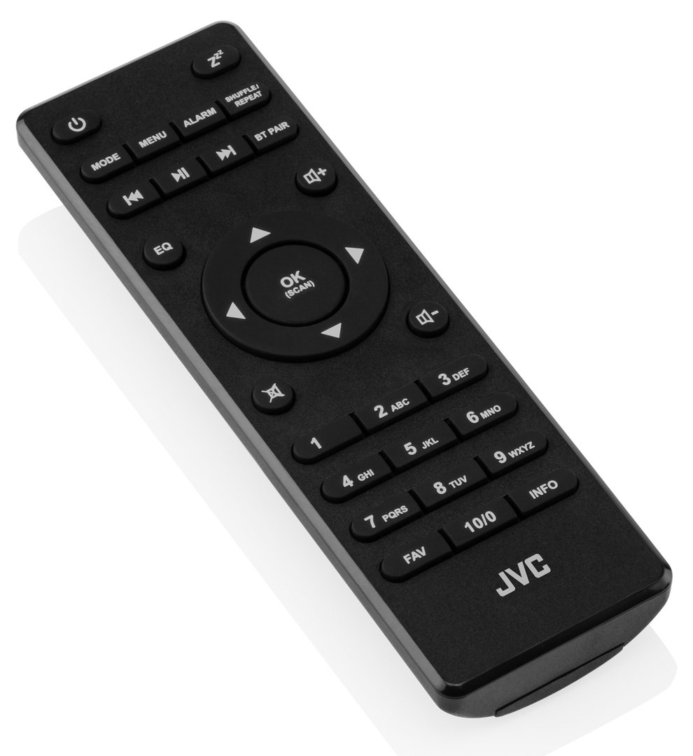 Radio cu CD JVC RD-E221B, 2 x 1.3 W RMS, FM/USB/MP3, AUX IN, iesire pentru casti, negru