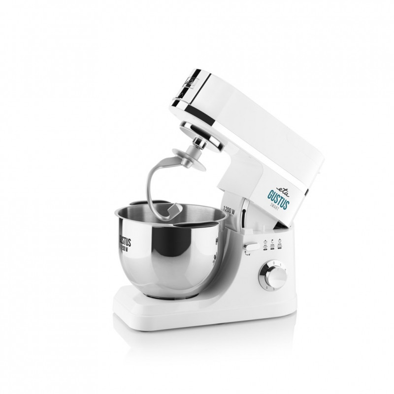 Robot de bucatarie ETA Gustus IV 4128 90000, 1200 W, 5.5 litri, 6 viteze, sistem de amestecare planetar, alb