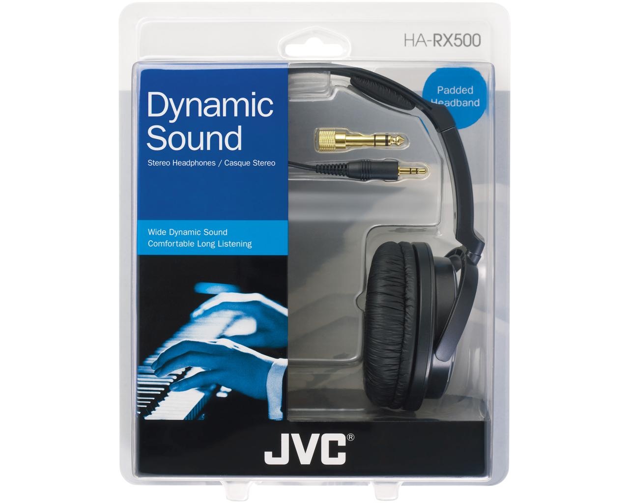 Casti audio JVC HA-RX330, Cu Fir, Over-Ear, negru