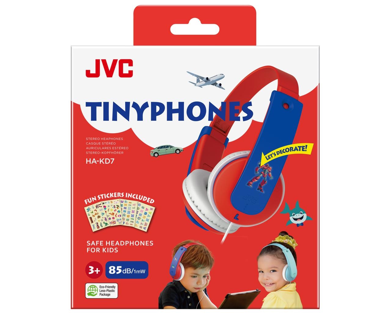 Casti JVC pentru copii HA-KD7-PNE, Over-ear, roz