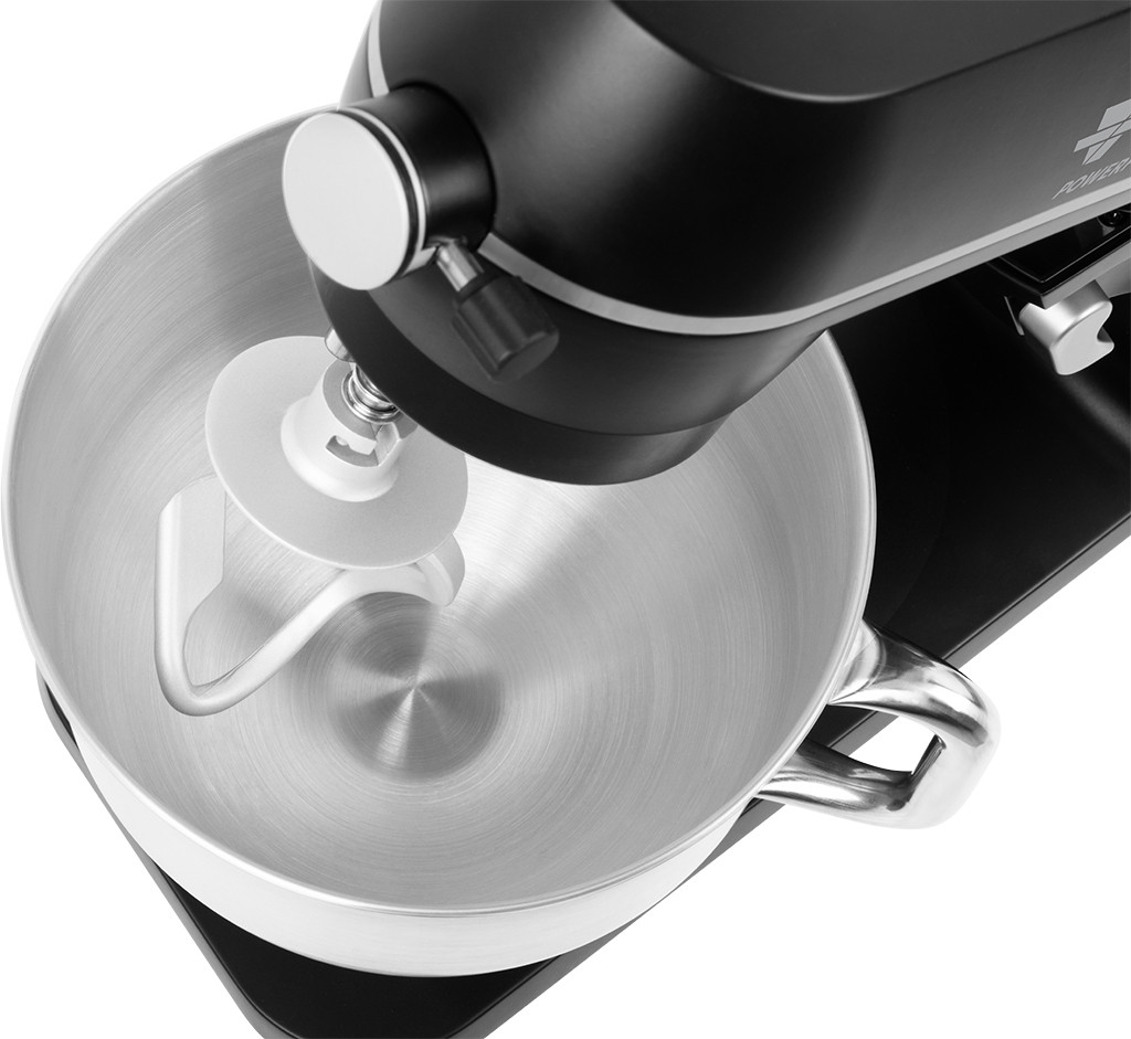 Robot de bucatarie ECG FORZA 6600 Metallo Nero, 1800 W, 6,5 litri, afisaj LED, sistem de amestecare planetar
