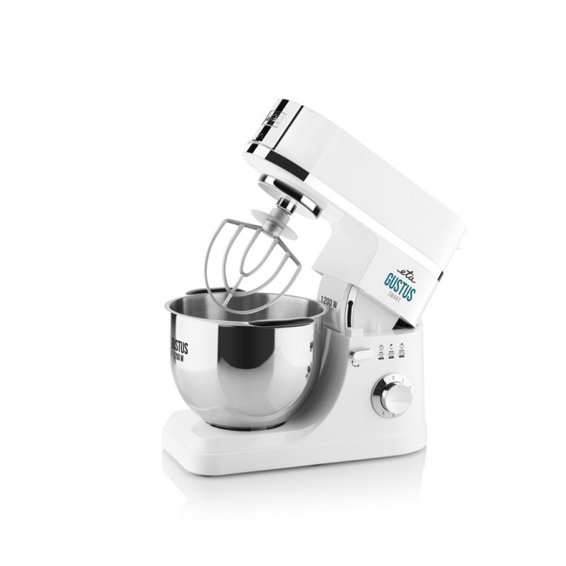 Robot de bucatarie ETA Gustus IV 4128 90000, 1200 W, 5.5 litri, 6 viteze, sistem de amestecare planetar, alb