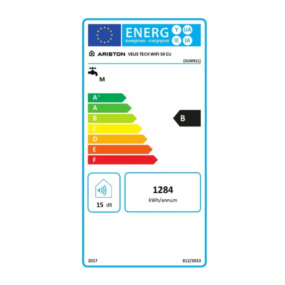 Boiler electric Ariston Velis Tech WIFI 50 EU - 50 litri. 7 ani Garantie (3100911)
